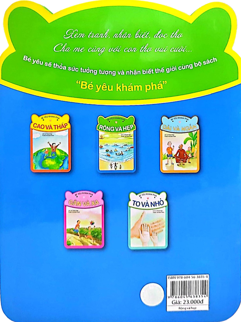 bé yêu khám phá - rộng và hẹp