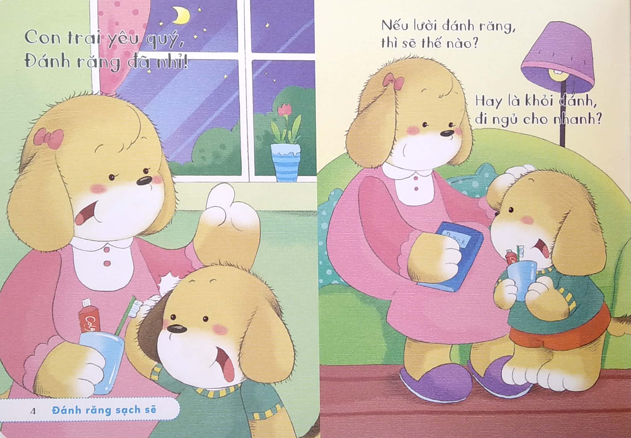 bé yêu ngoan ngoãn giỏi giang - vệ sinh cơ thể