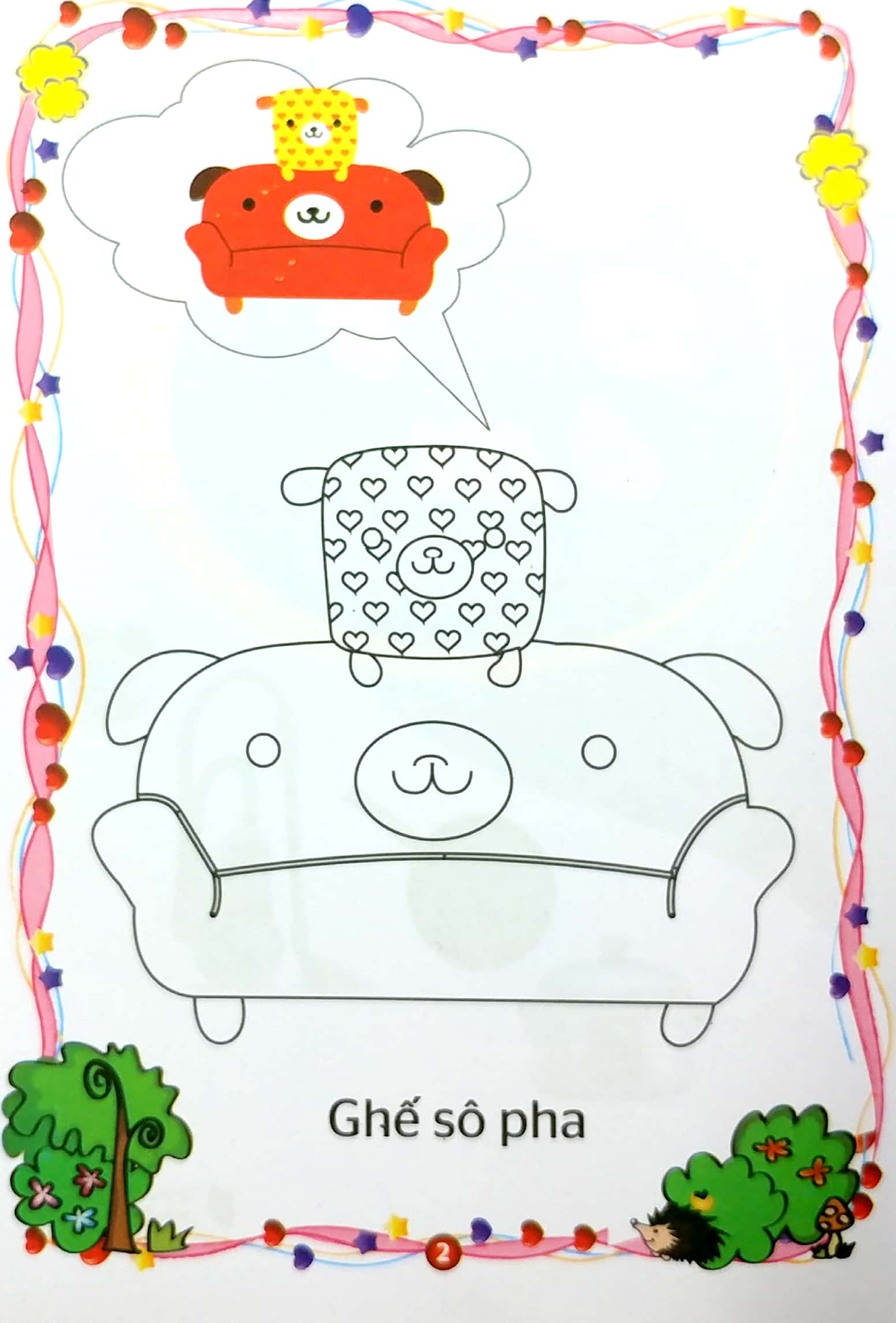 bé yêu tô màu - đồ dùng gia đình