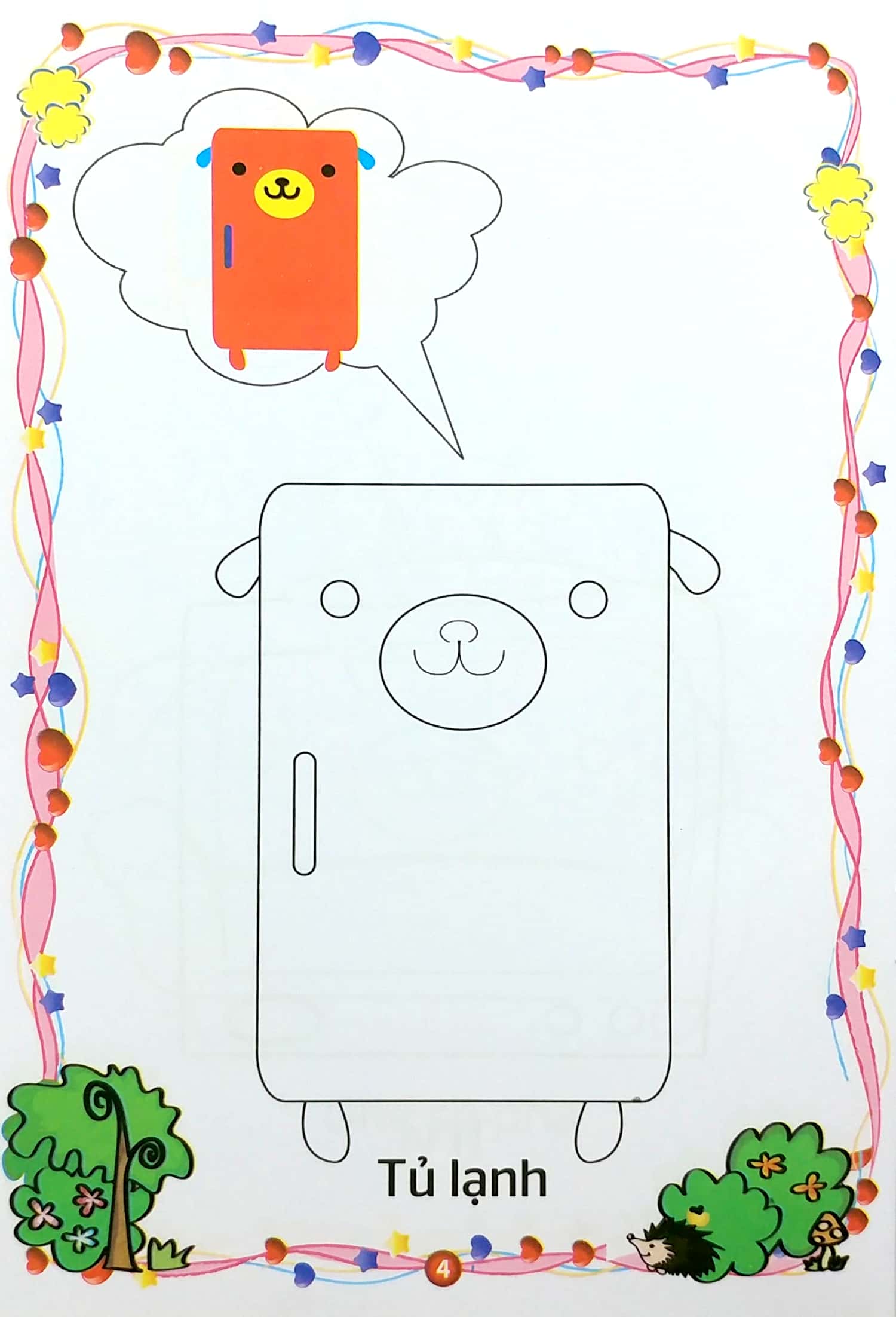 bé yêu tô màu - đồ dùng gia đình