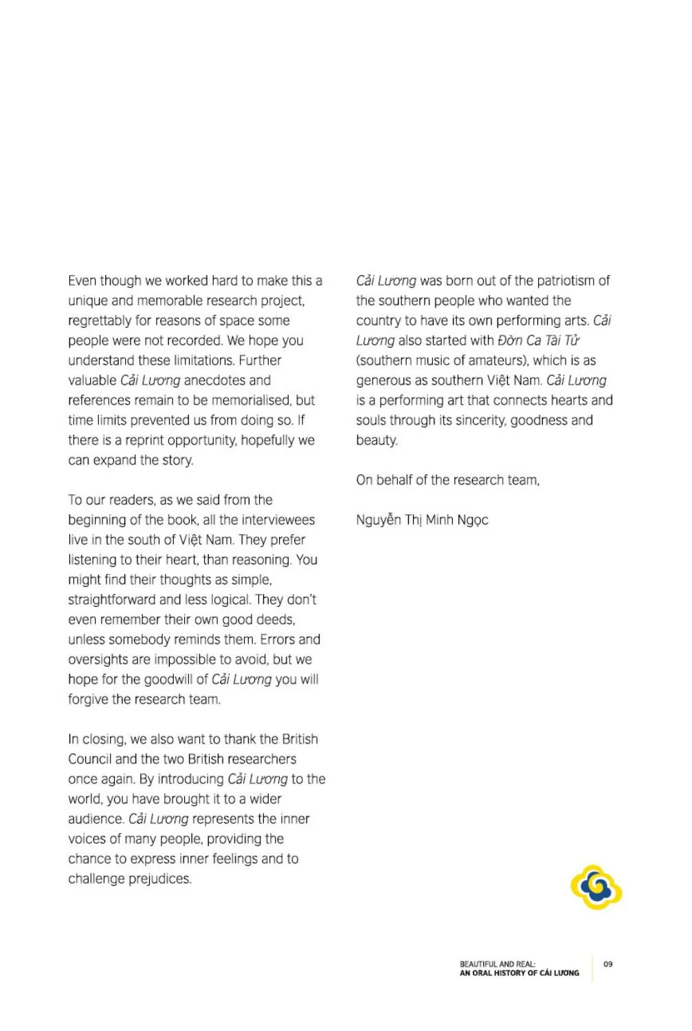 beautiful and real: anoral history of cải lương