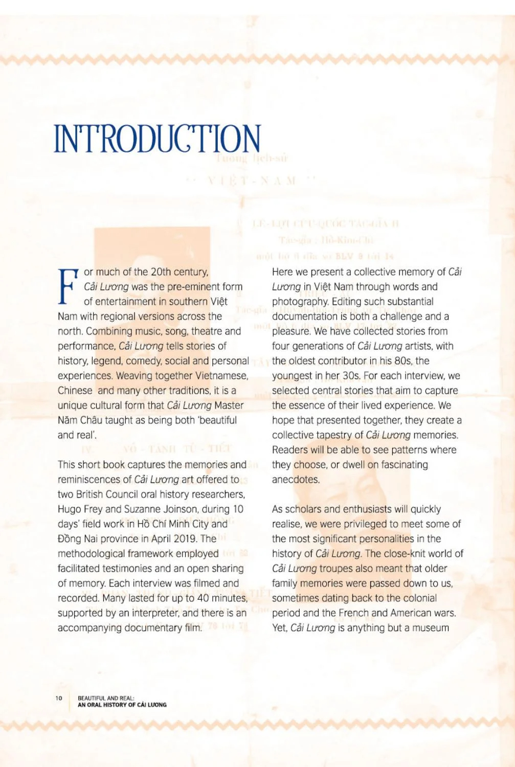 beautiful and real: anoral history of cải lương