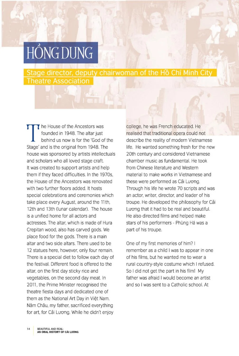 beautiful and real: anoral history of cải lương