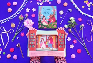 beauty and the beast - window books