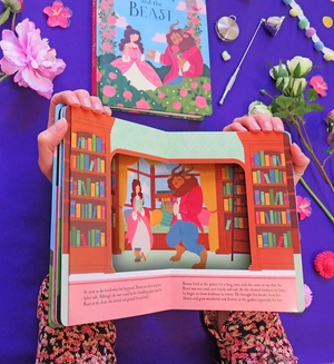 beauty and the beast - window books