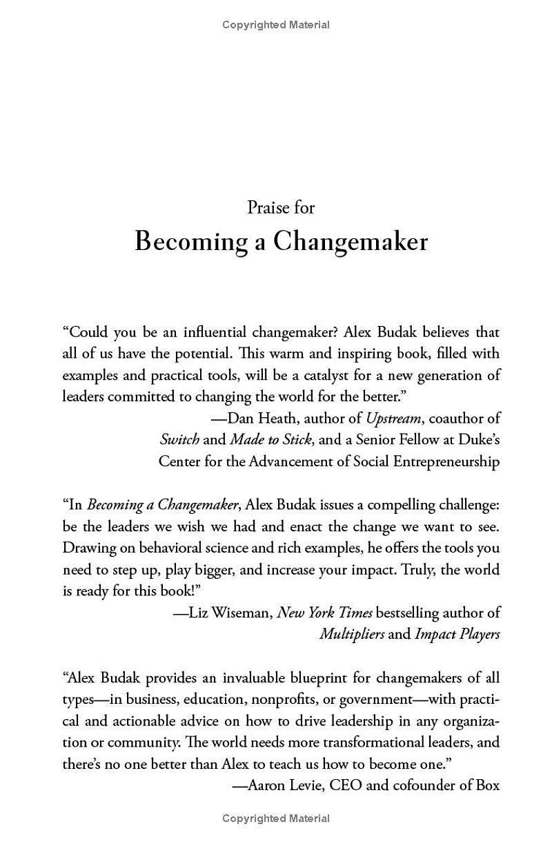 Becoming A Changemaker