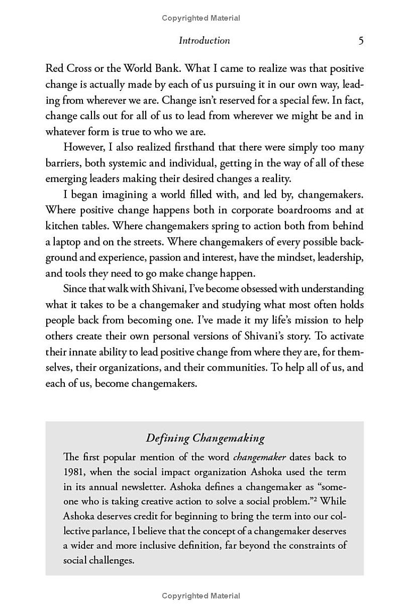 Becoming A Changemaker