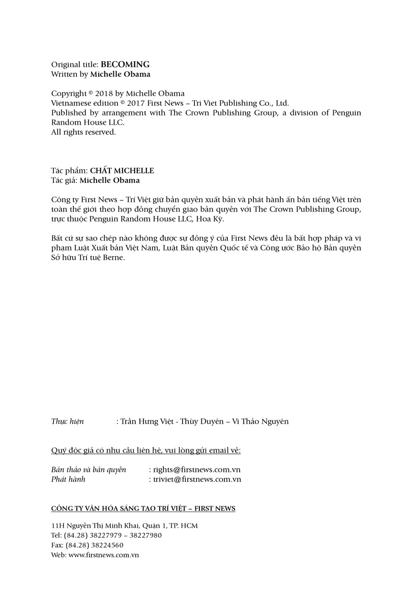 becoming - chất michelle (tái bản)