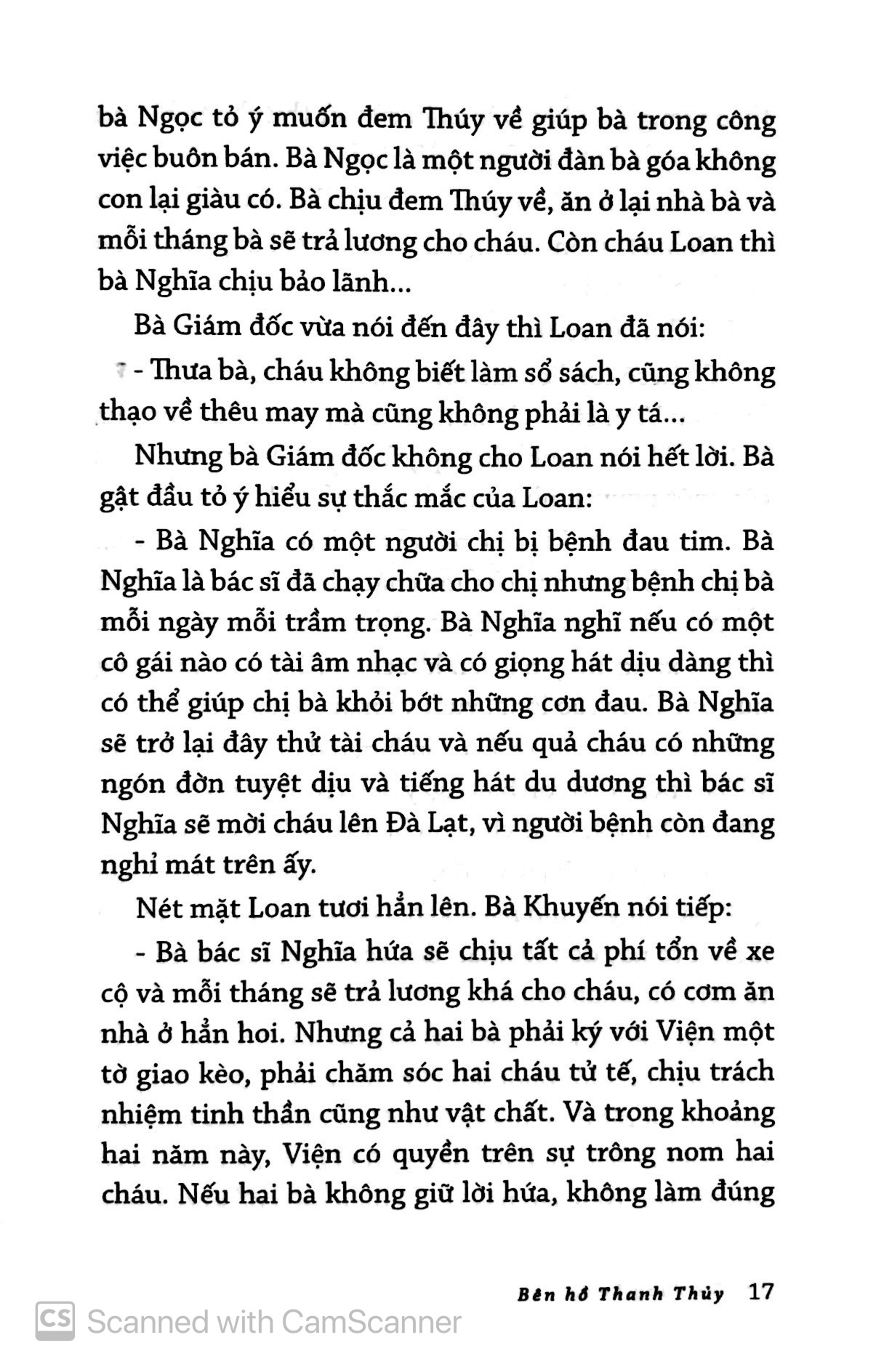 bên hồ thanh thủy