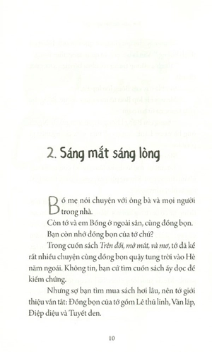 bên suối, bịt tai nghe gió