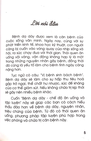 bệnh dạ dày - chế độ ăn uống và luyện tập