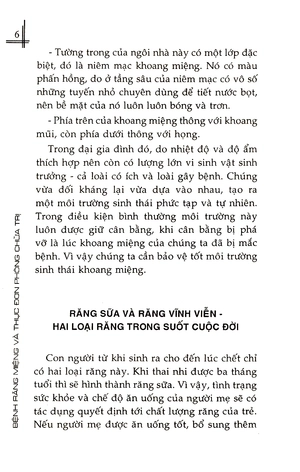 bệnh răng miệng và thực đơn phòng chữa trị