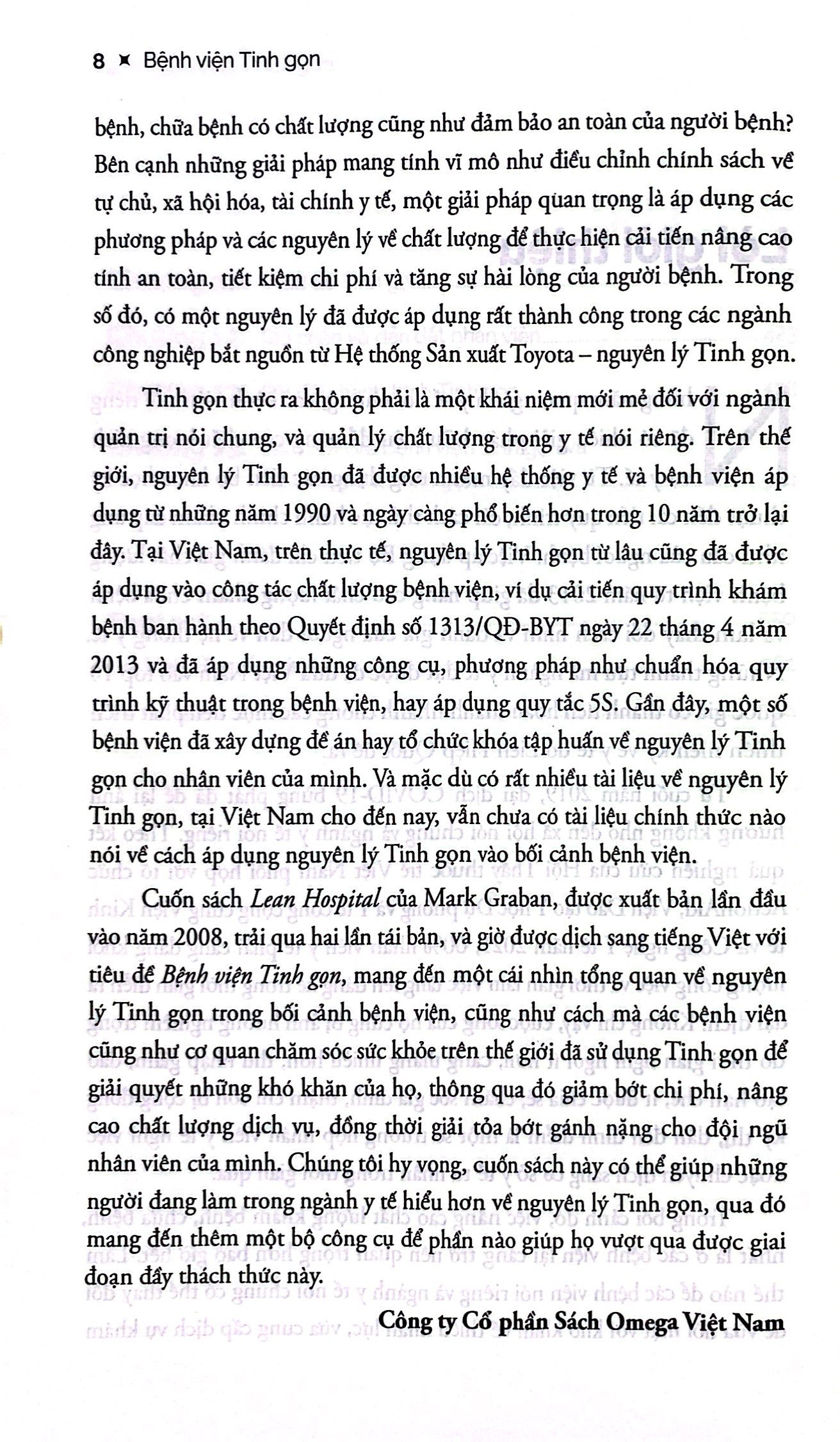 bệnh viện tinh gọn