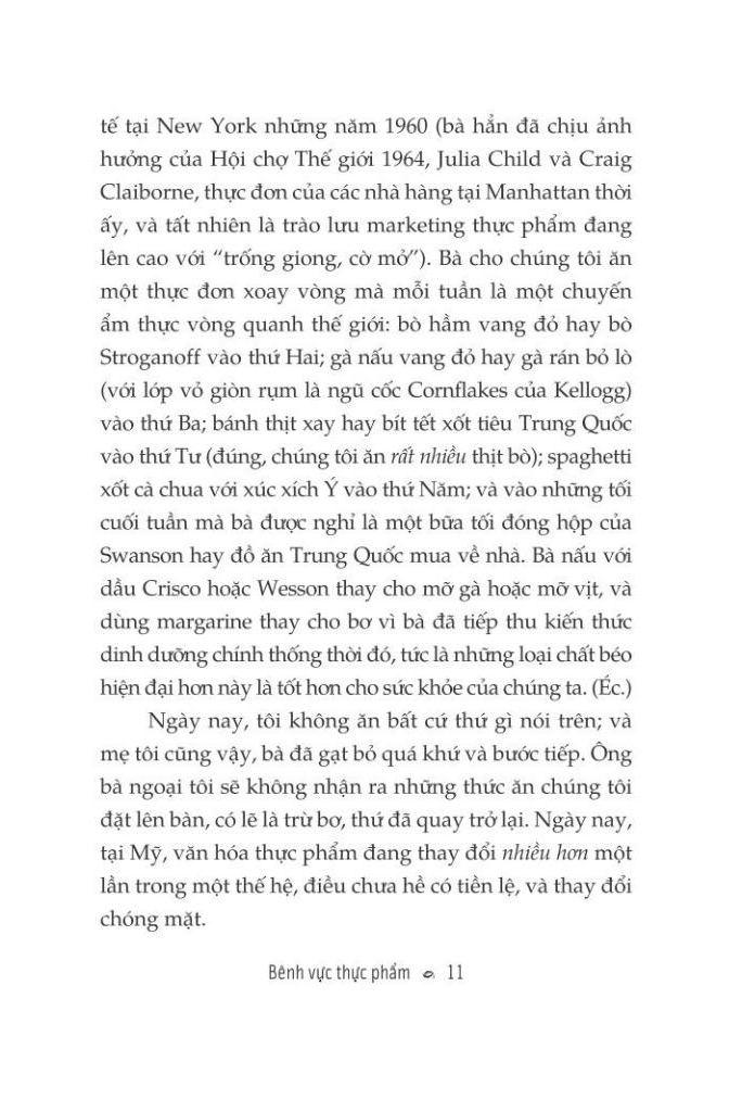 bênh vực thực phẩm