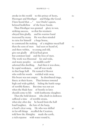 beowulf: dual language and new verse translation