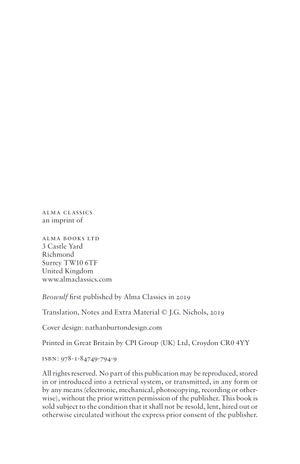 beowulf: dual language and new verse translation