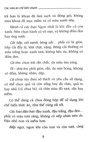 bếp thời hiện đại - các món ăn chế biến nhanh