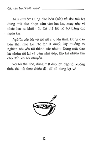 bếp thời hiện đại - các món ăn chế biến nhanh