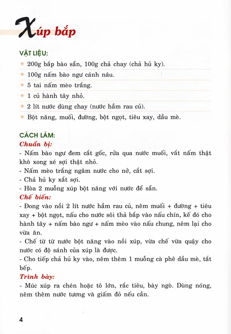 bếp việt - món chay đám tiệc