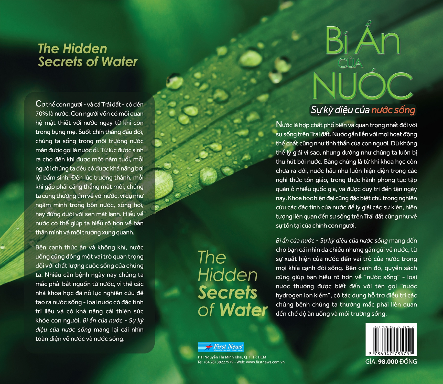 bí ẩn của nước - giải mã sự kỳ diệu của nước sống - the hidden secrets of water