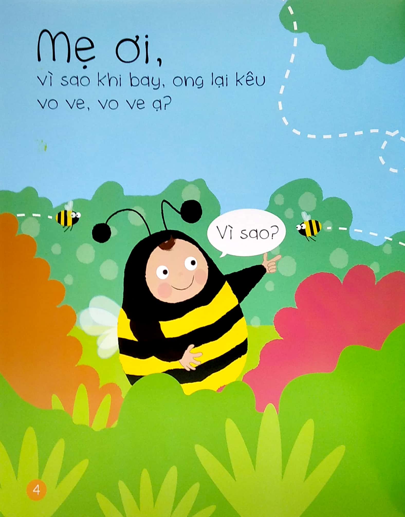 bi bô bé hỏi? - vì sao khi bay, ong lại kêu vo ve?