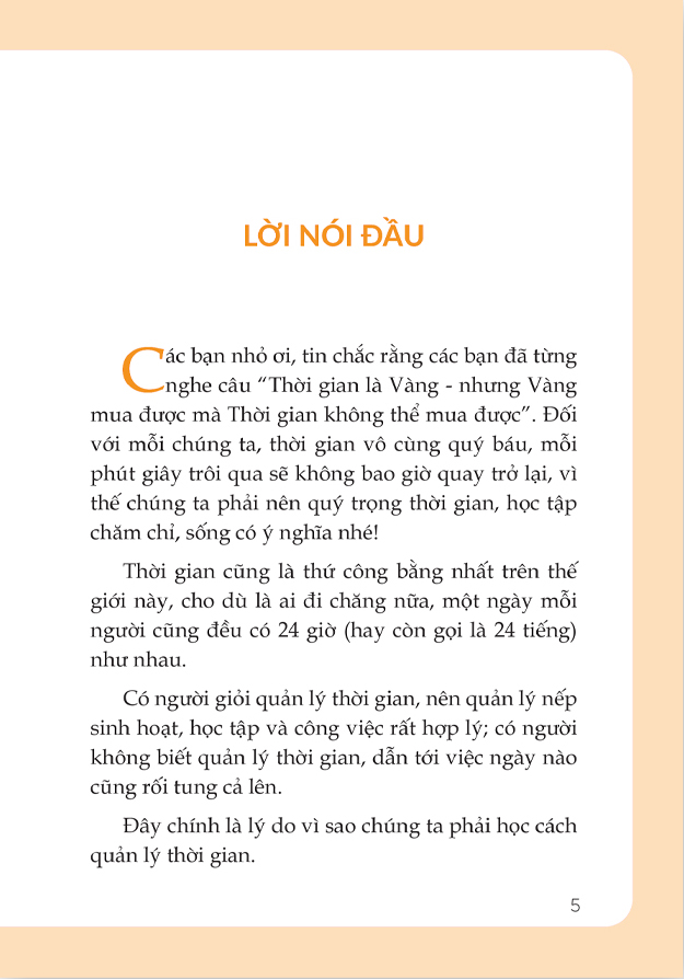bí kíp làm chủ thời gian - giúp trẻ quản lý thời gian hiệu quả