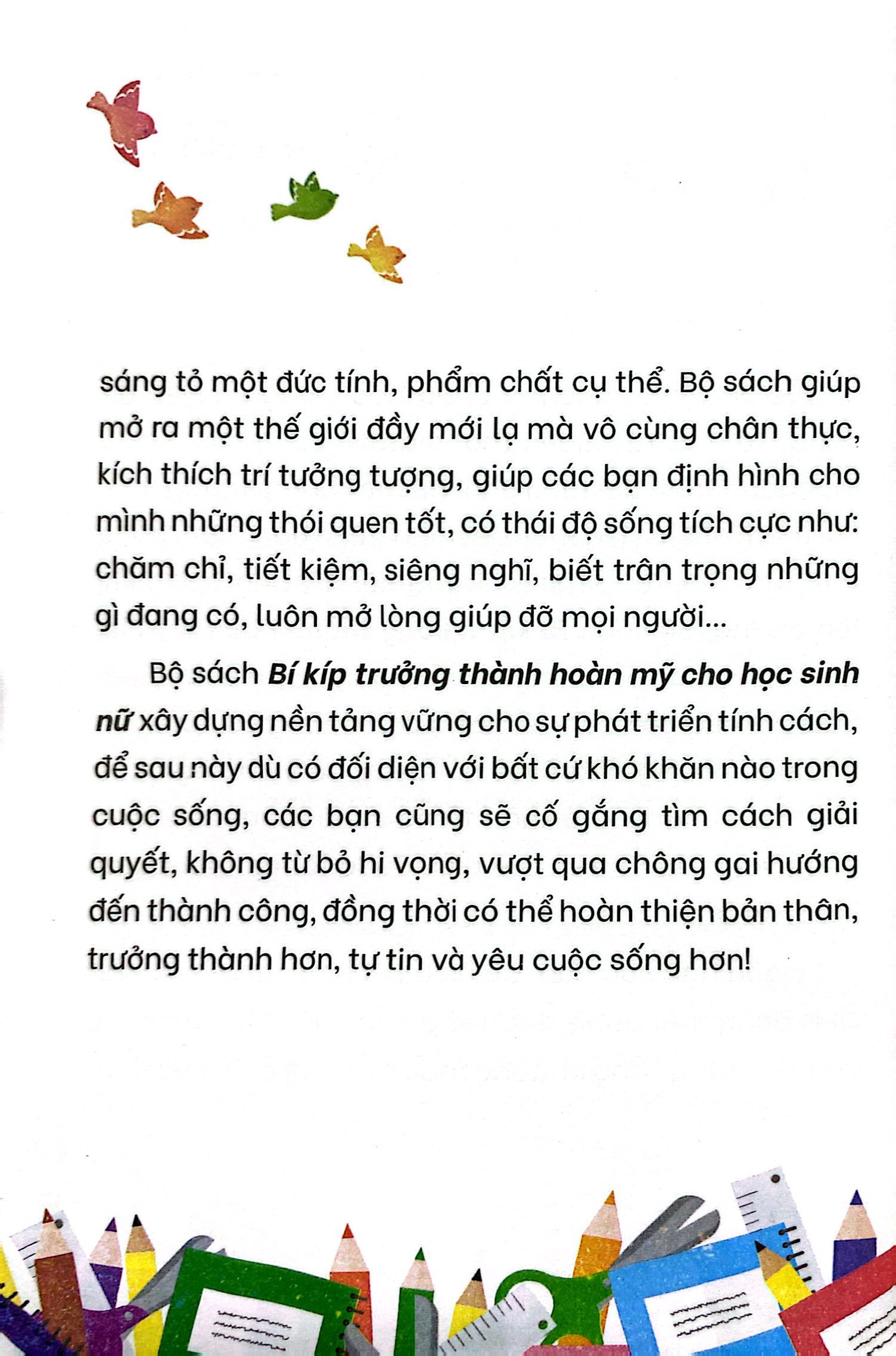 bí kíp trưởng thành hoàn mỹ cho học sinh nữ - trở thành cô gái thông minh trí tuệ - tự tin