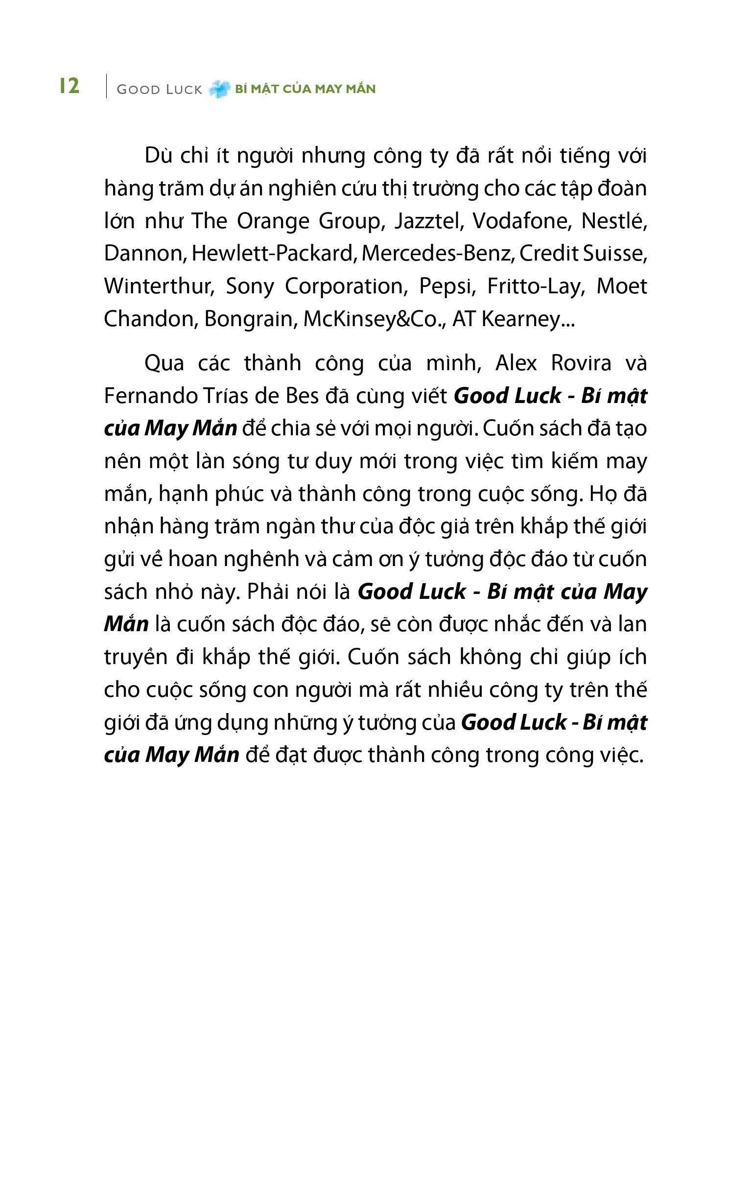 bí mật của may mắn - khổ lớn (tái bản 2021)