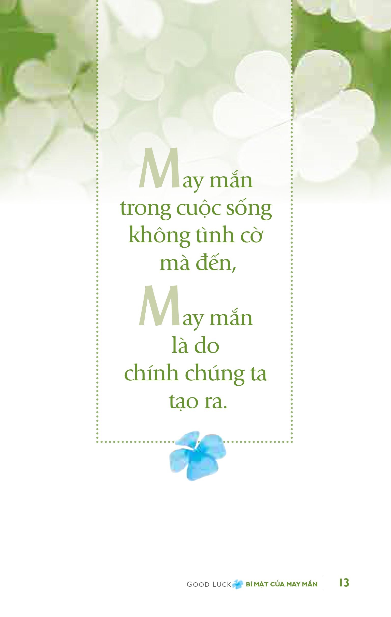 bí mật của may mắn - khổ lớn (tái bản 2021)