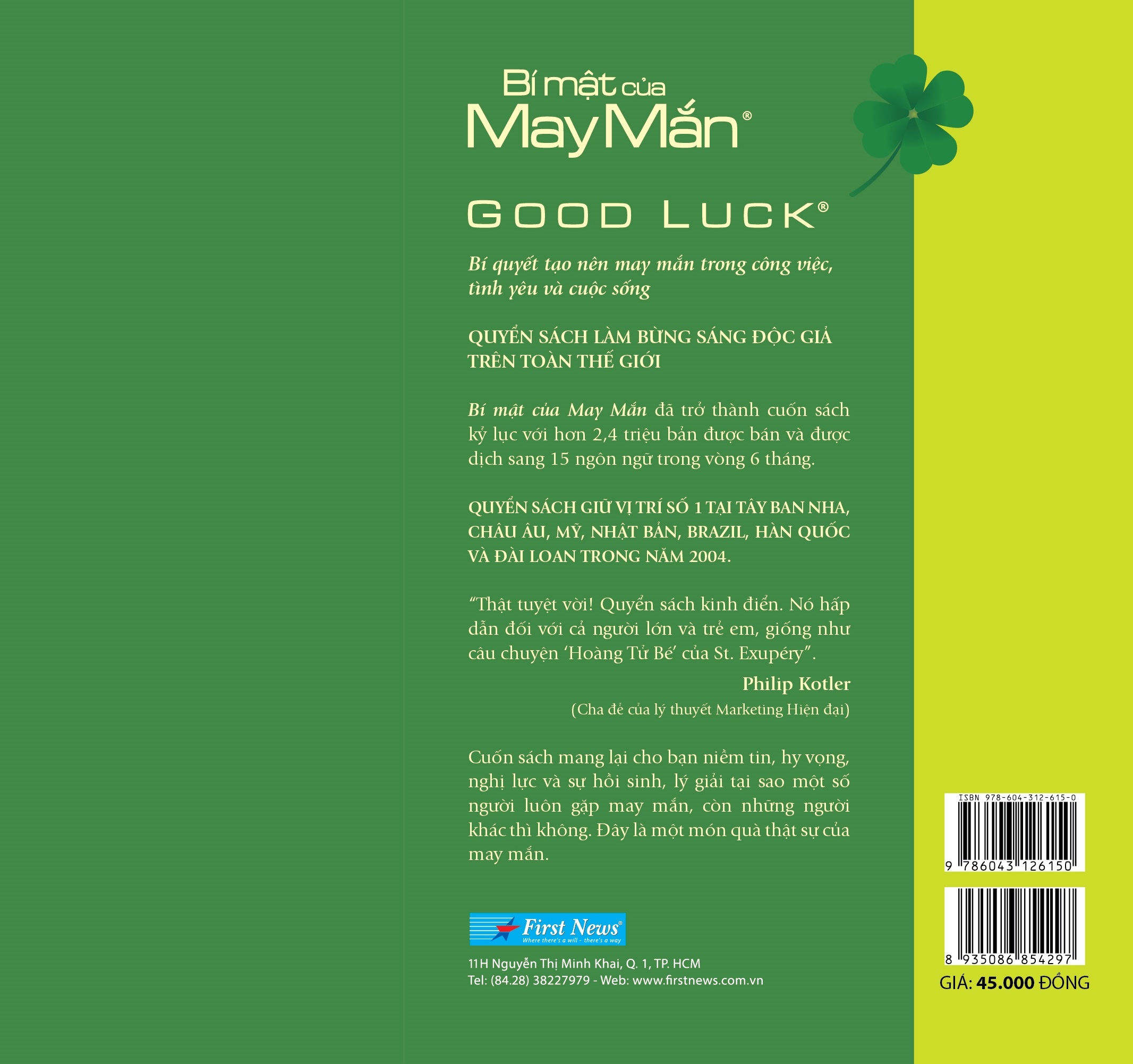 bí mật của may mắn (khổ nhỏ) - tái bản 2021