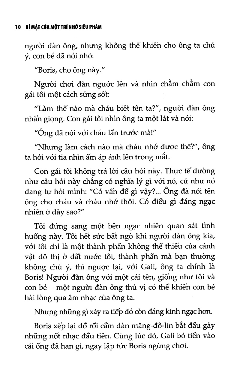 bí mật của một trí nhớ siêu phàm