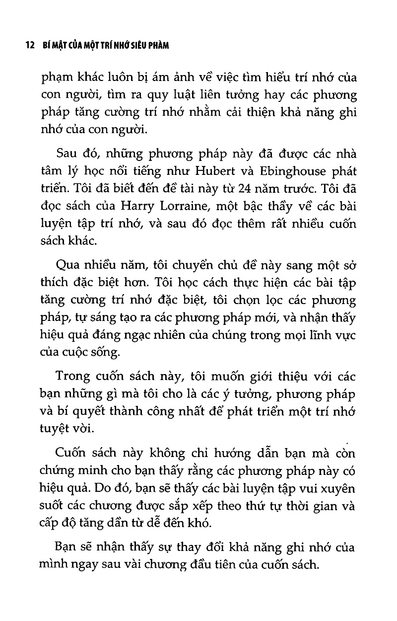 bí mật của một trí nhớ siêu phàm