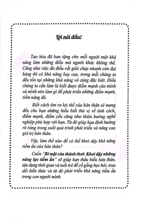 bí mật của thảnh thơi - khơi dậy những năng lực tiềm ẩn