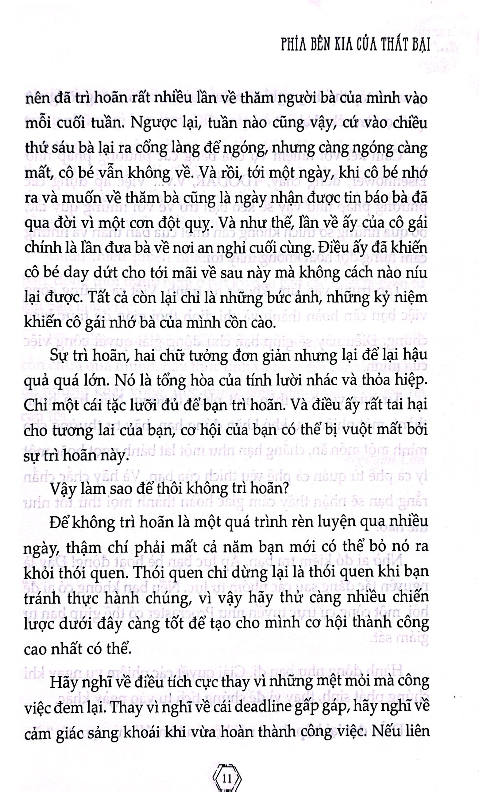 bí mật của thảnh thơi - phía bên kia của thất bại