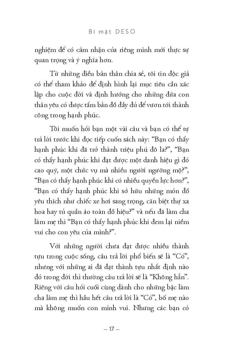 Bi Mat Deso - Tai Sao Nhung Nguoi Thanh Cong Thuong Co Don?