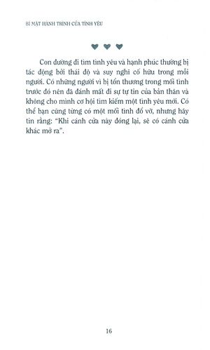 bí mật hành trình tình yêu