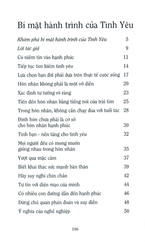 bí mật hành trình tình yêu