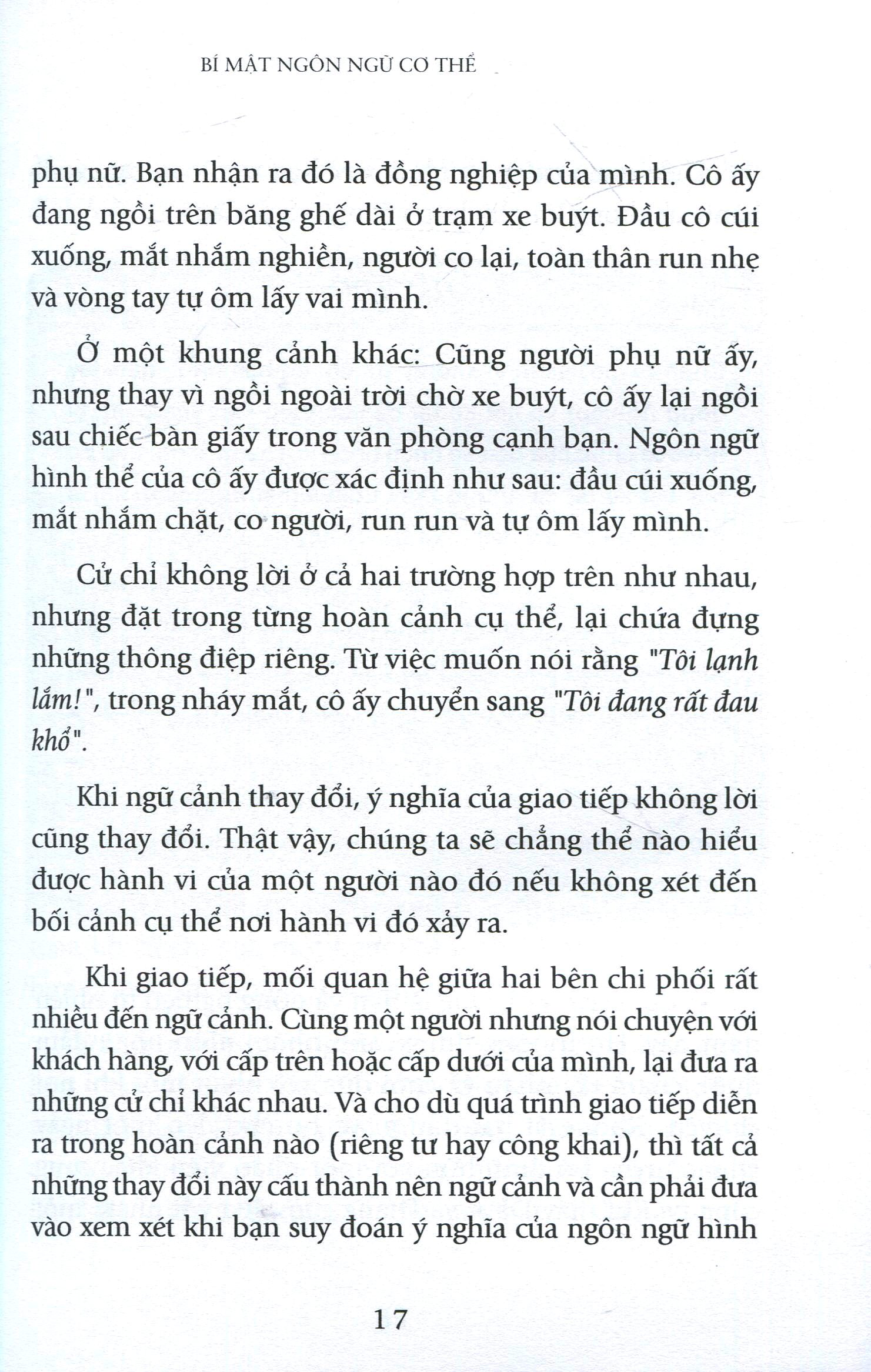 bí mật ngôn ngữ cơ thể