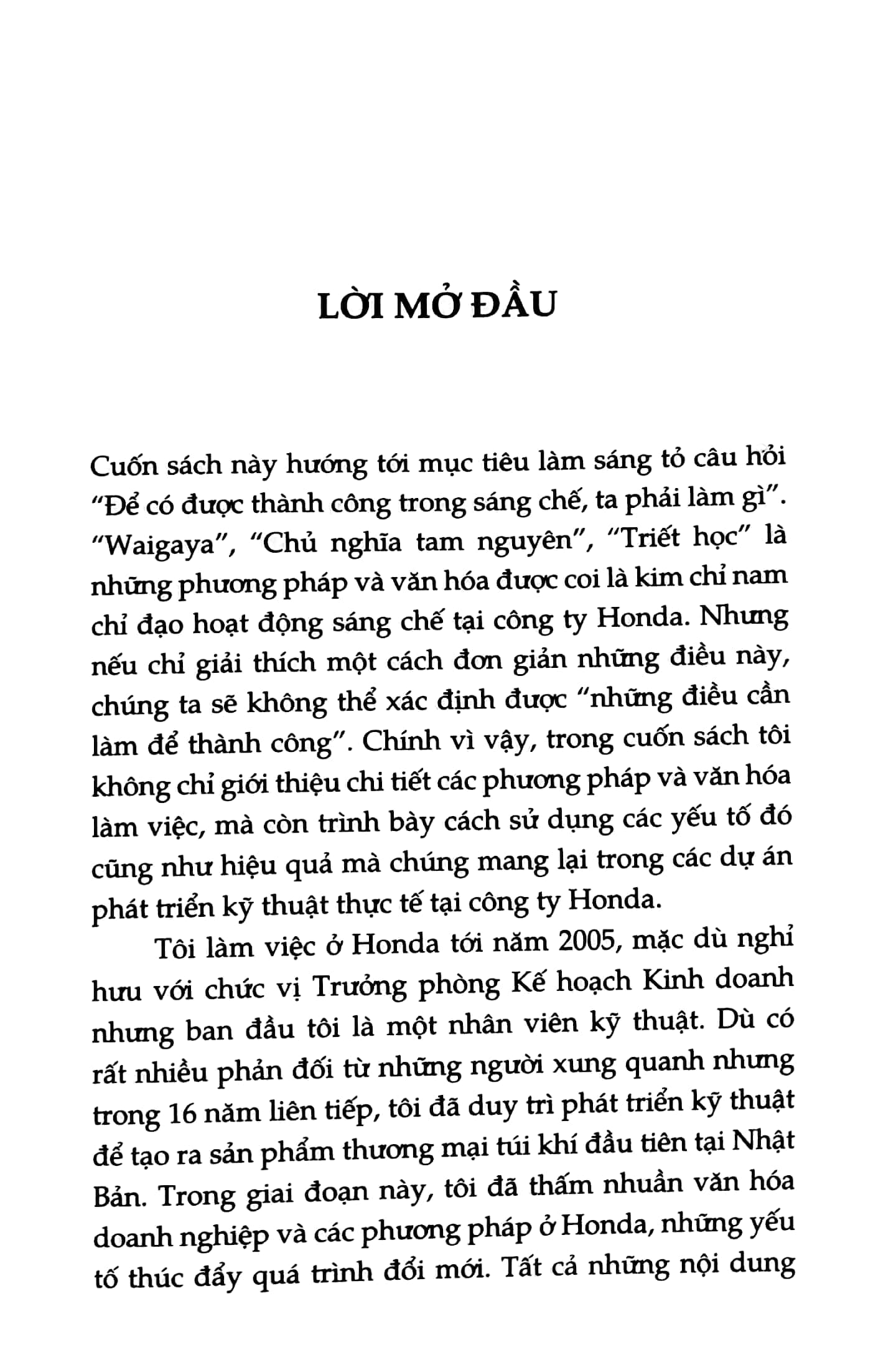 bí mật sáng chế honda