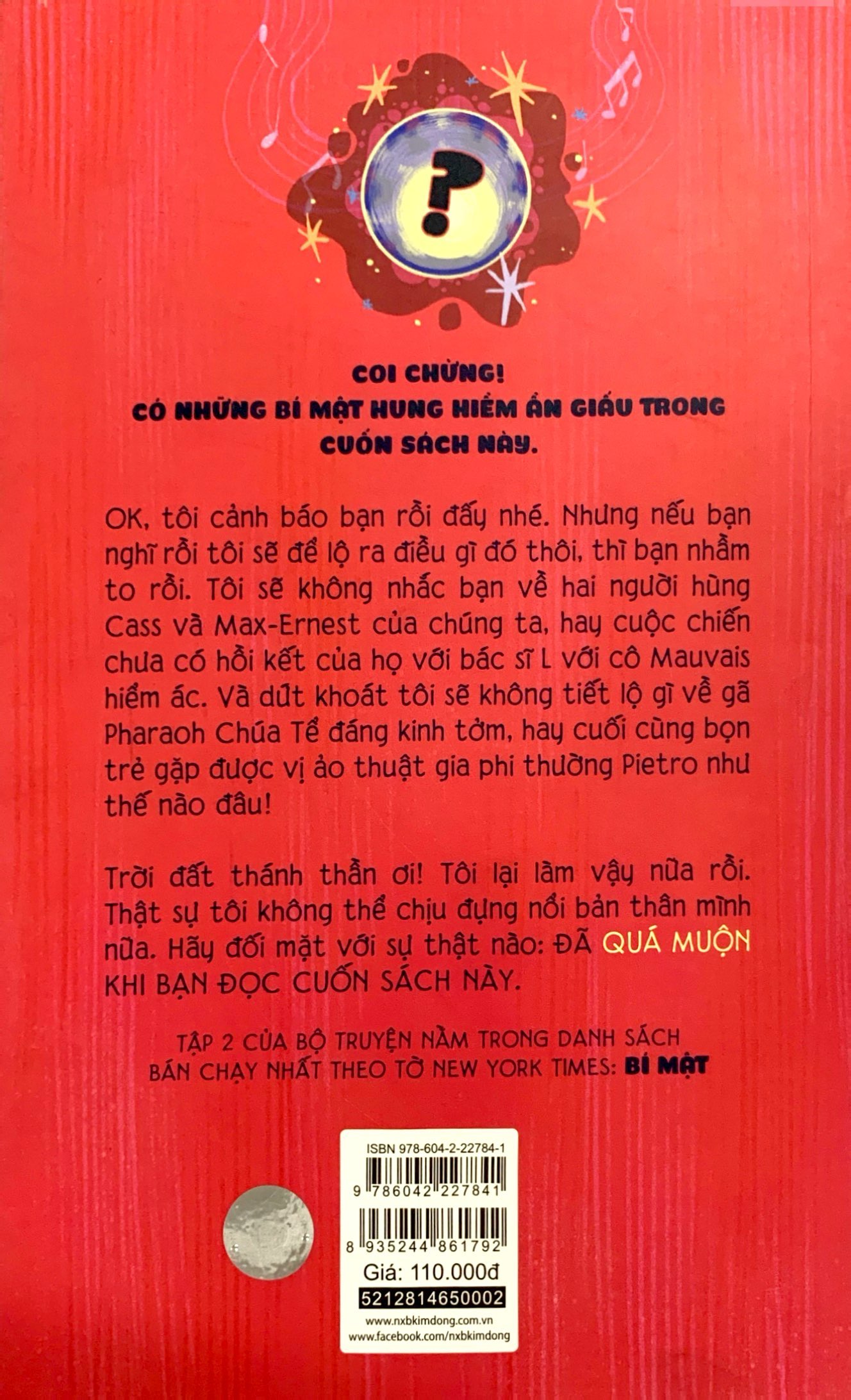 bí mật - tập 2 - đã quá muộn khi bạn đọc cuốn sách này