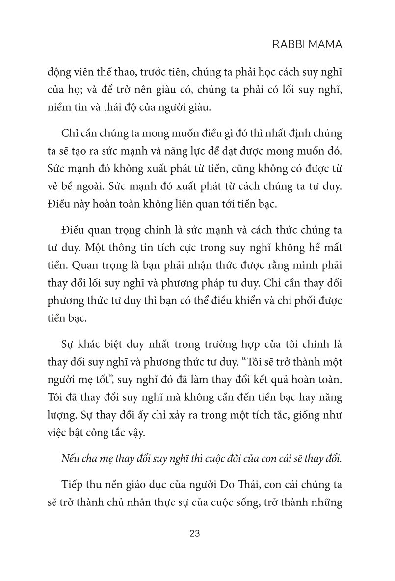 bí quyết dạy con về tiền bạc của mẹ do thái