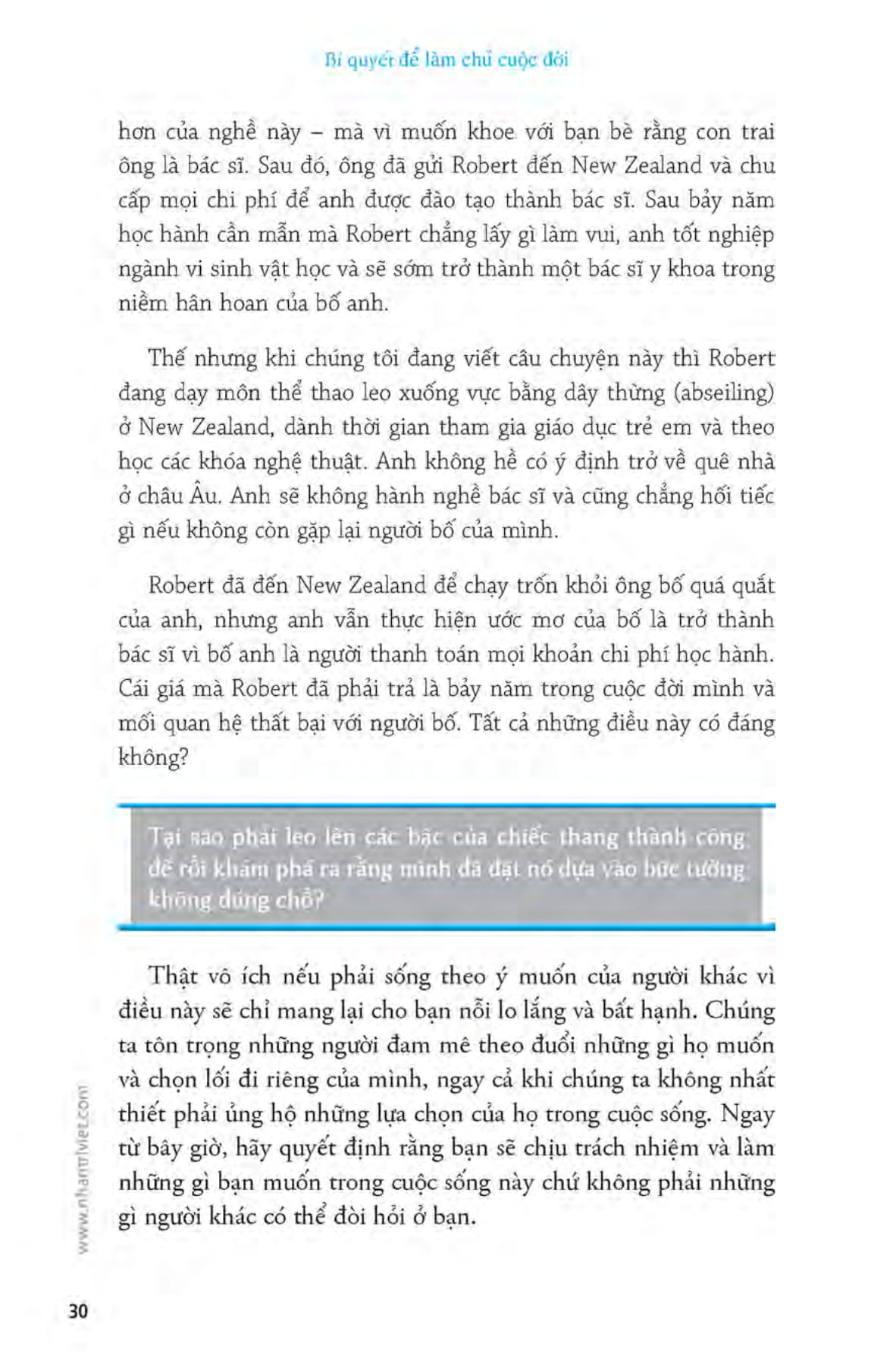 bí quyết để làm chủ cuộc đời và trở thành con người như bạn muốn