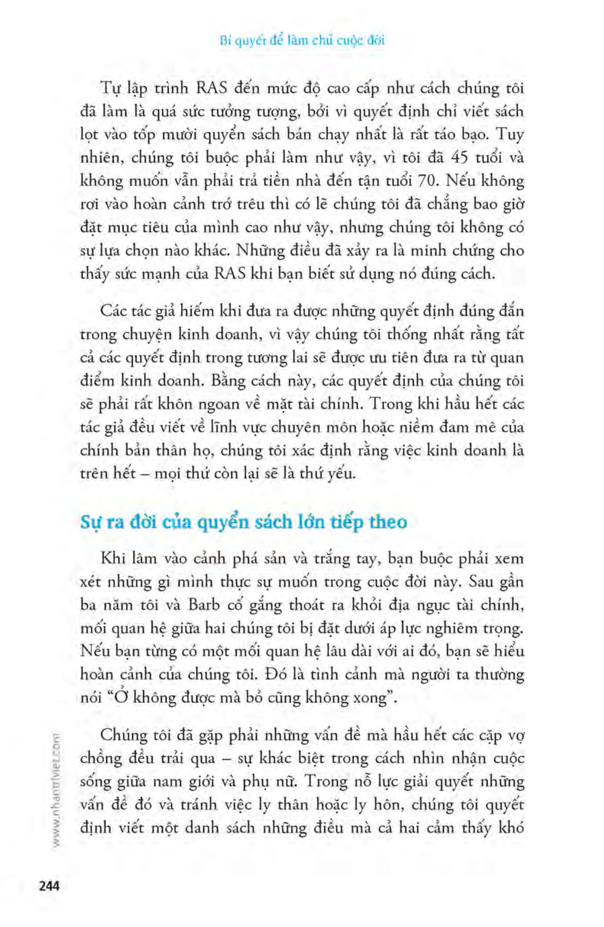 bí quyết để làm chủ cuộc đời và trở thành con người như bạn muốn