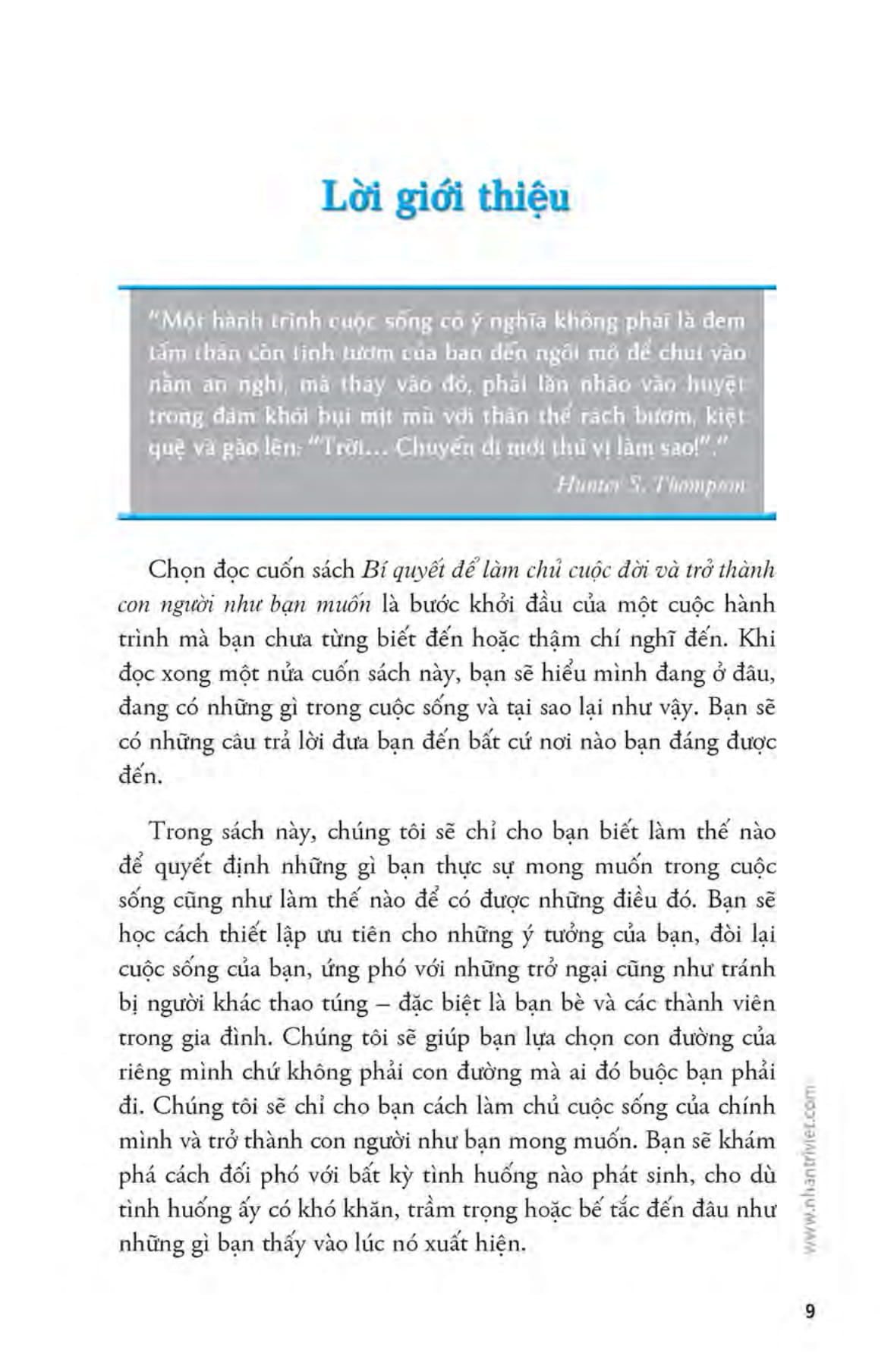 bí quyết để làm chủ cuộc đời và trở thành con người như bạn muốn