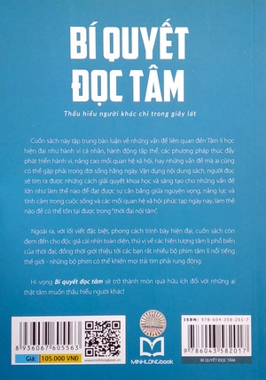 bí quyết đọc tâm - thấu hiểu người khác chỉ trong giây lát (tái bản 2022)