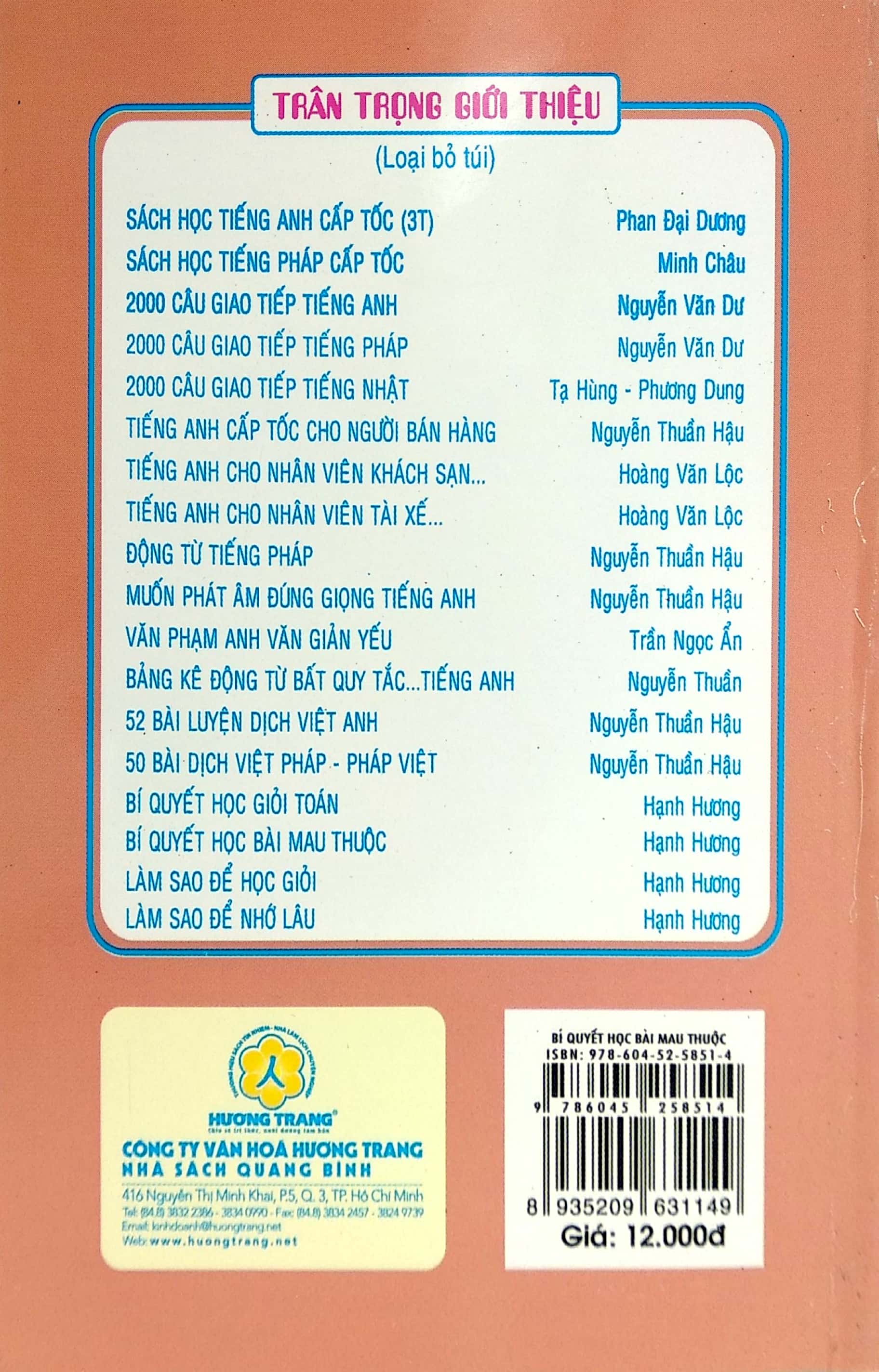 bí quyết học bài mau thuộc