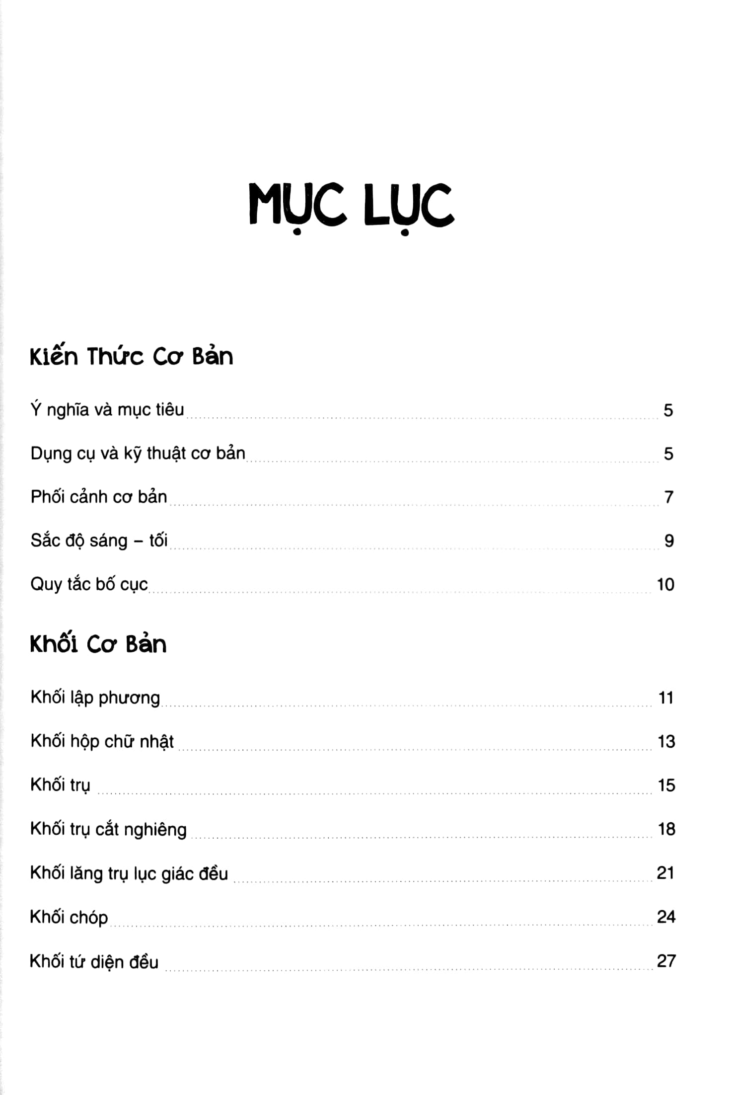 bí quyết hội họa - luyện vẽ hình khối