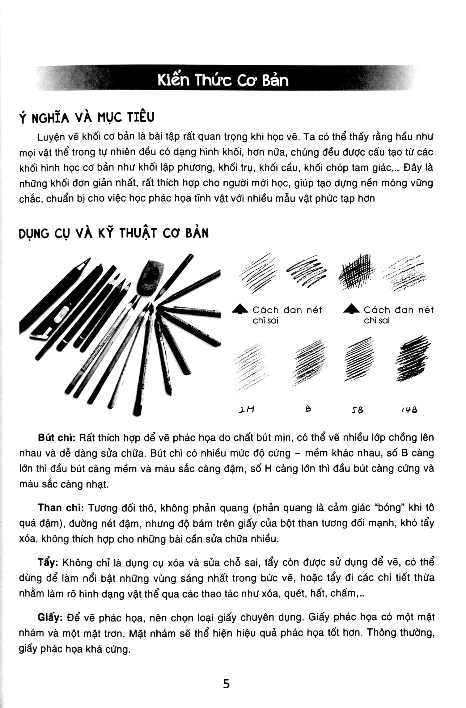 bí quyết hội họa - luyện vẽ hình khối