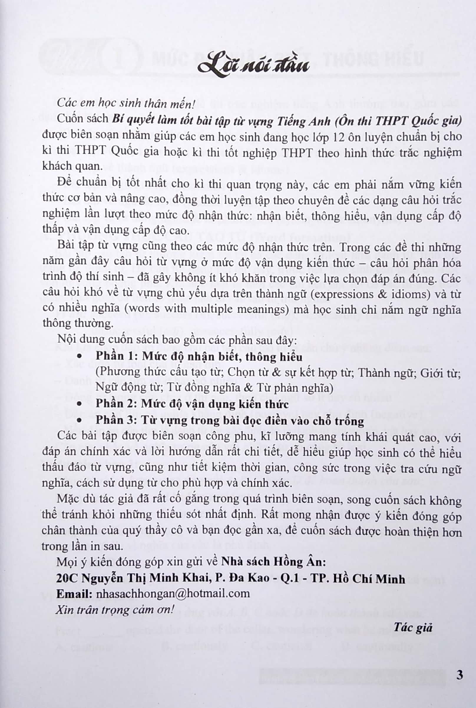 bí quyết làm tốt bài tập từ vựng tiếng anh - ôn thi thpt quốc gia