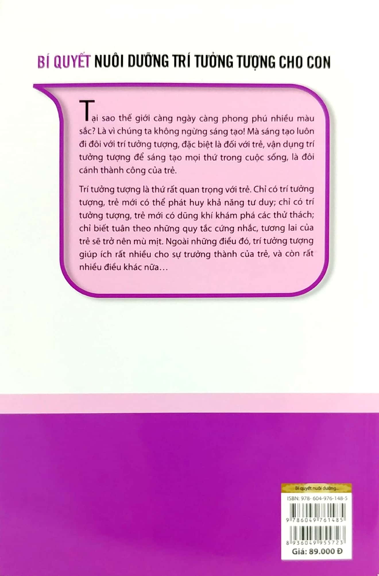 bí quyết nuôi dưỡng trí tưởng tượng cho con